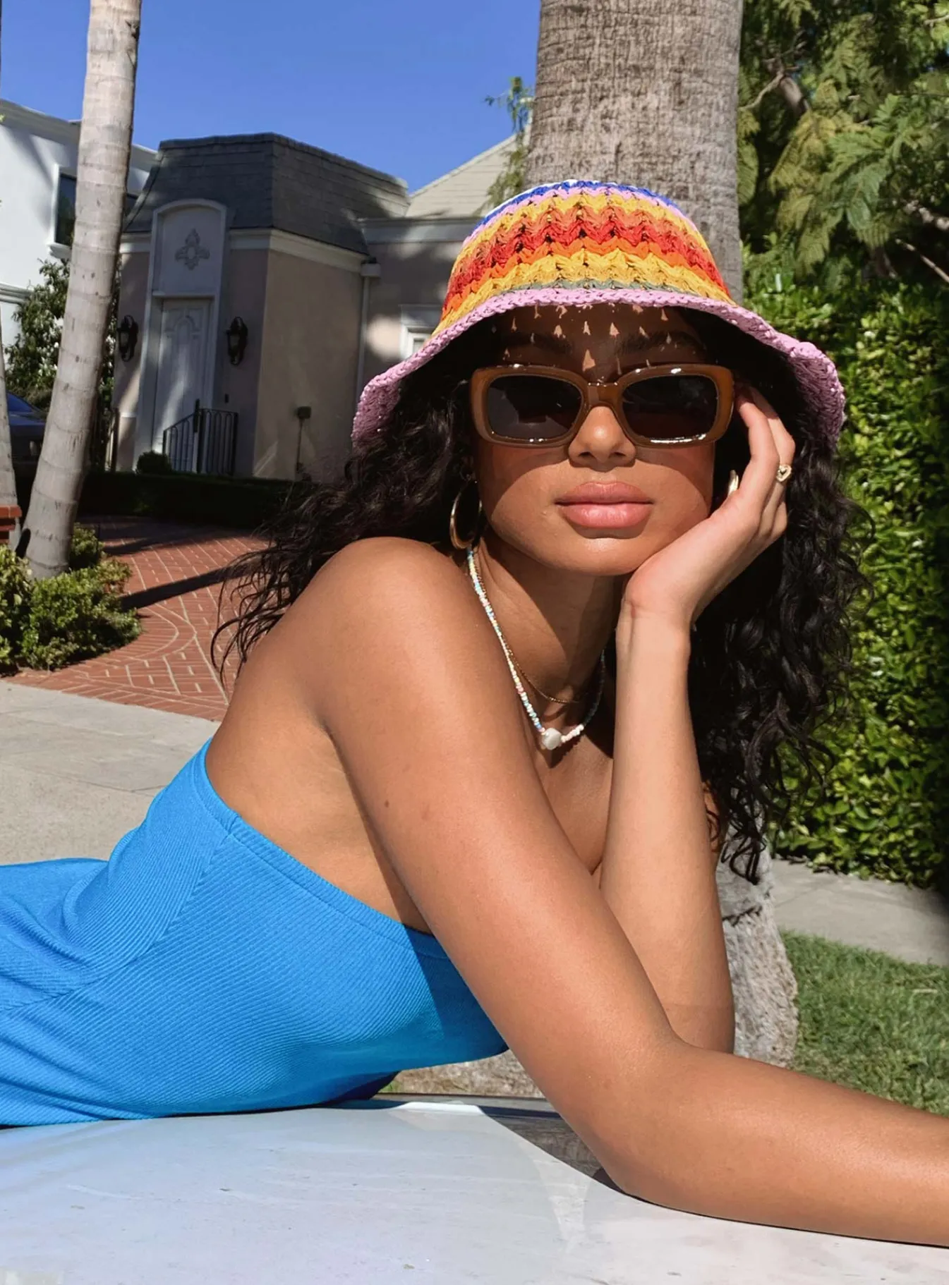 Princess Polly Peyton Bucket Hat Multi Fashion