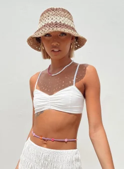 Princess Polly Peyton Bucket Hat Brown Multi Best Sale
