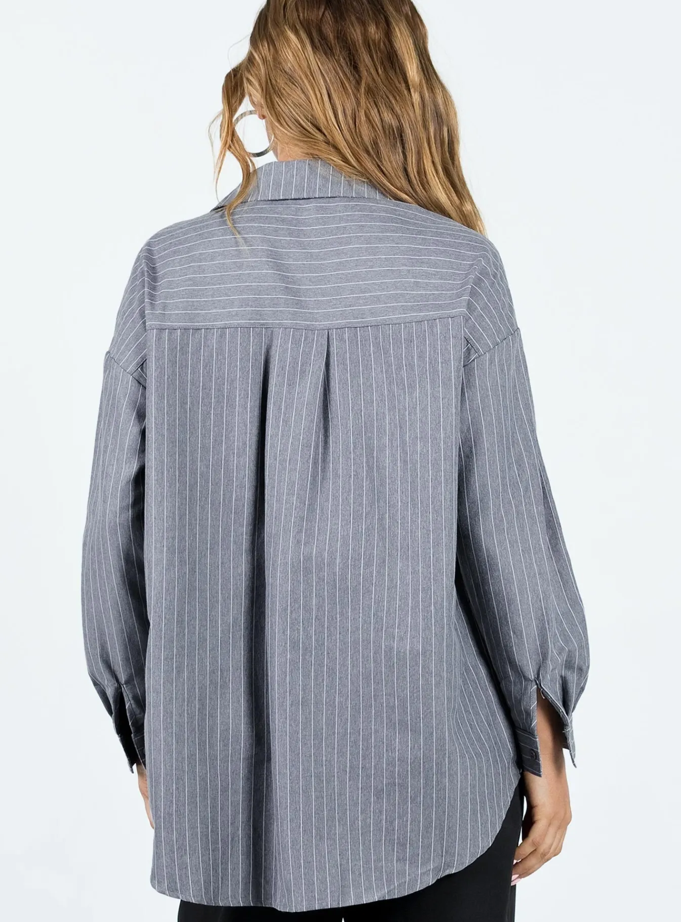 Princess Polly Peza Shirt Grey Store