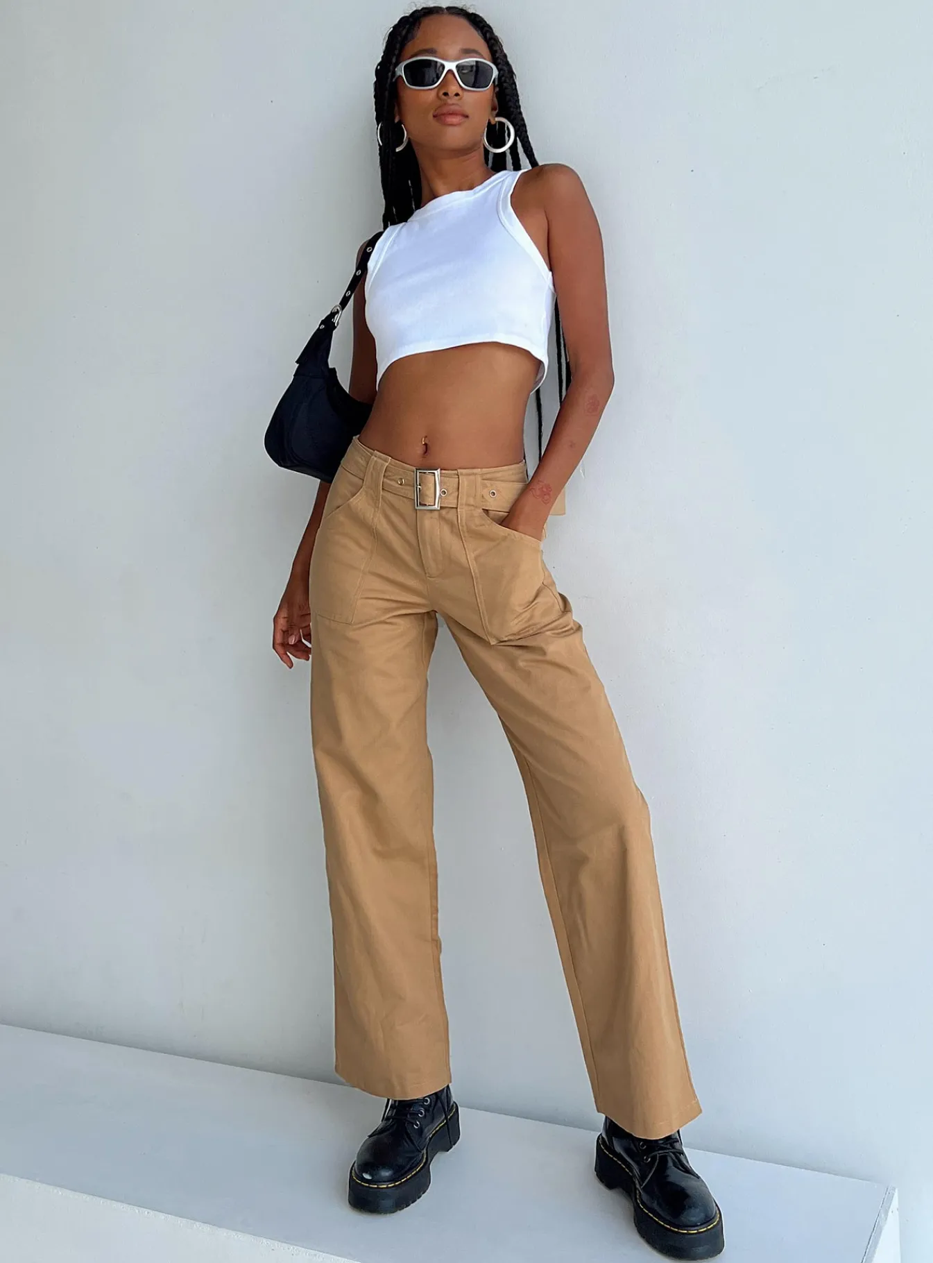 Princess Polly Phelps Cargo Pants Camel Best