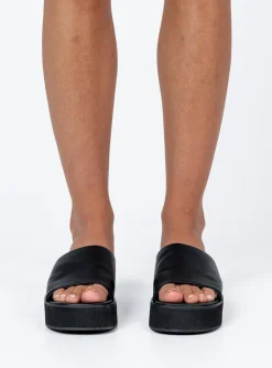 Princess Polly Philly Sandals  Black Flash Sale