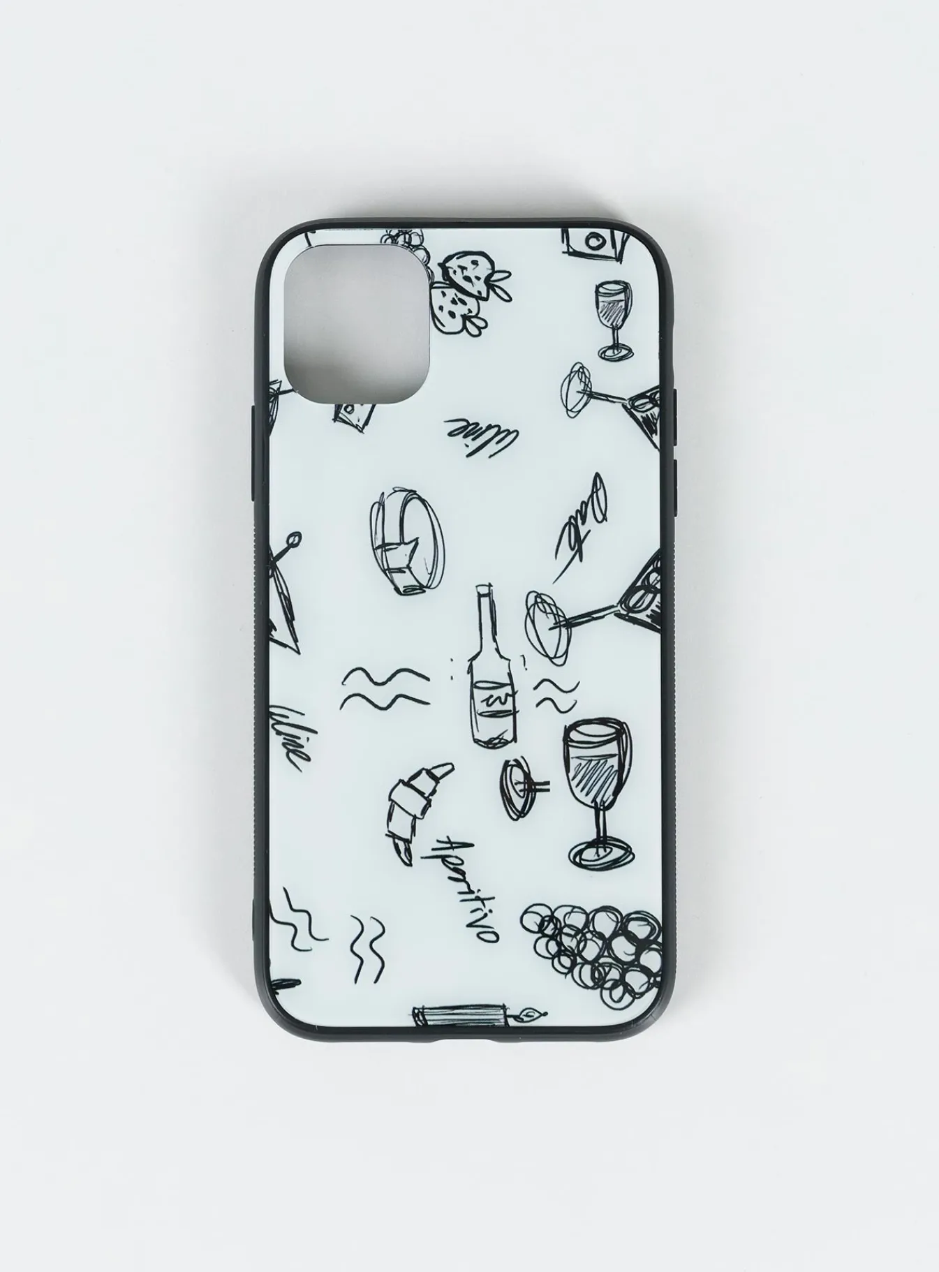 Princess Polly Picnic Iphone Case Black / White Clearance