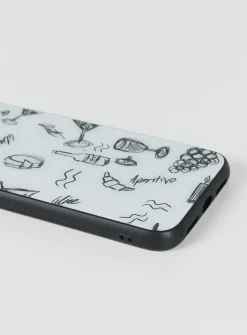 Princess Polly Picnic Iphone Case Black / White Clearance
