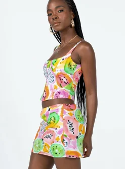 Princess Polly Pinacolada Mini Skirt  Multi Outlet