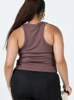 Princess Polly Play The Game Tank Topcurve   Brown Outlet