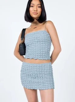 Princess Polly Popcorn Dream Mini Skirt Blue Discount