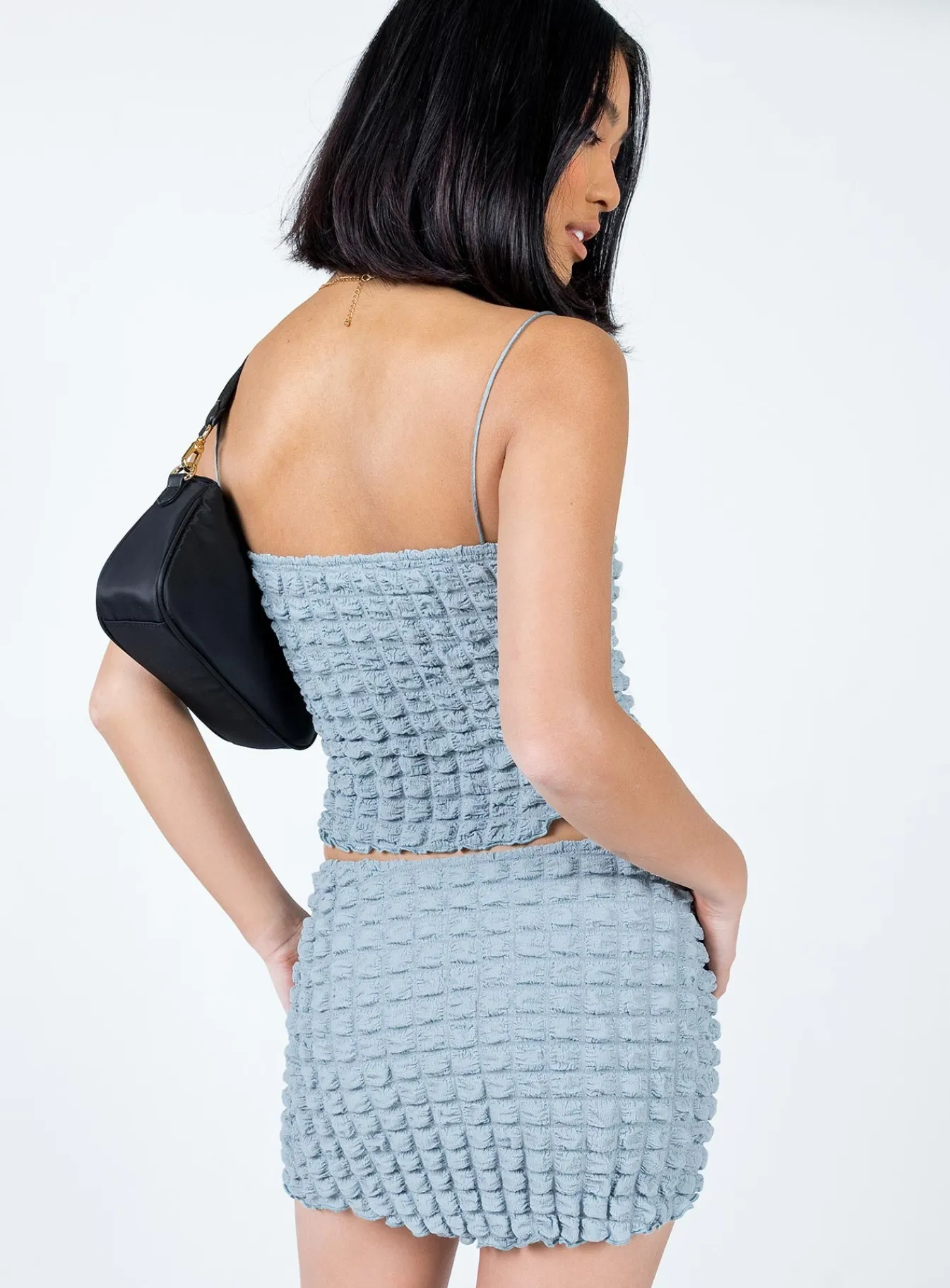 Princess Polly Popcorn Dream Mini Skirt Blue Discount