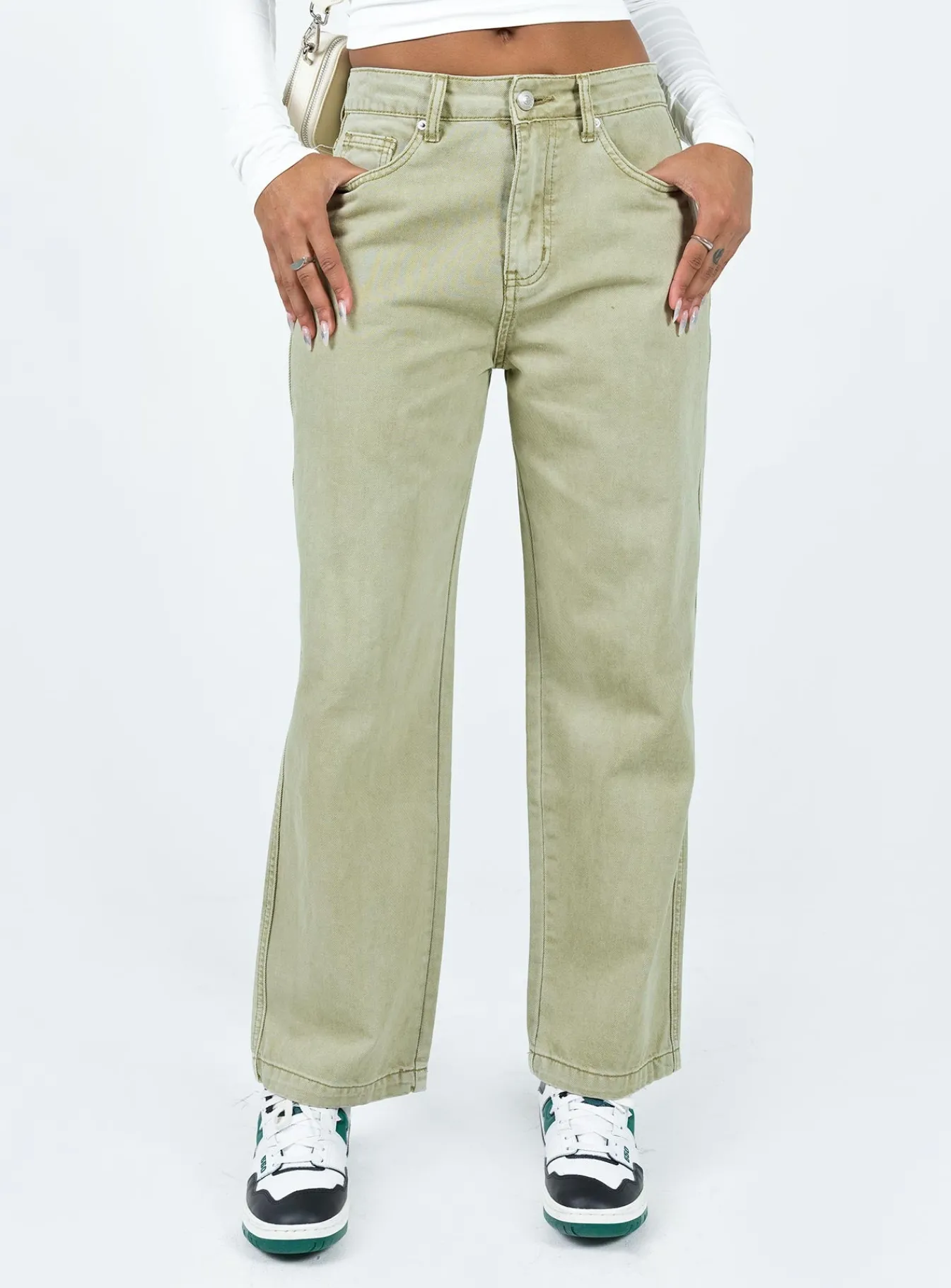 Princess Polly Poseidon Slouch Denim Jean Khaki Online