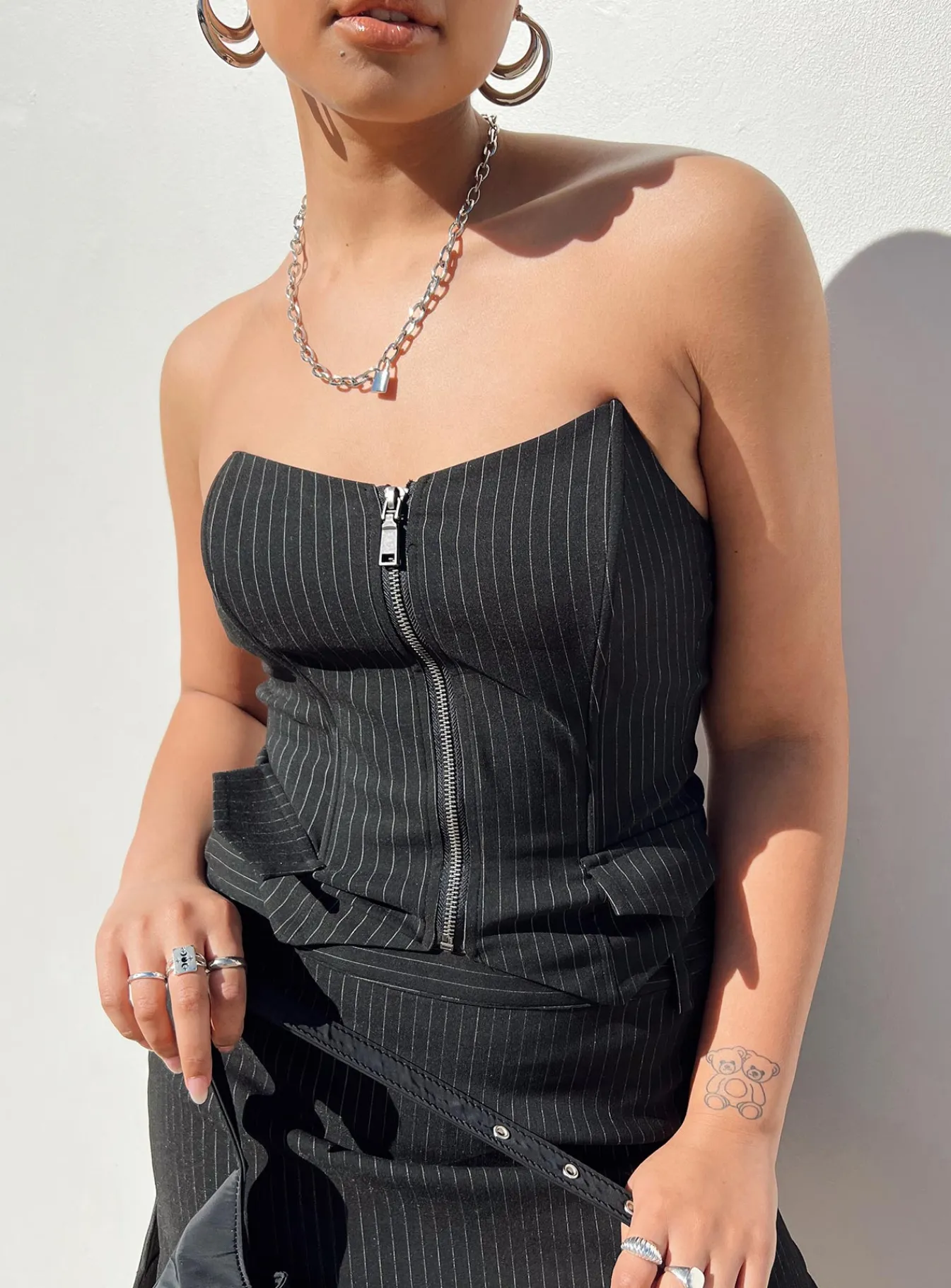 Princess Polly Prepped To Prime Corset  Black Sale