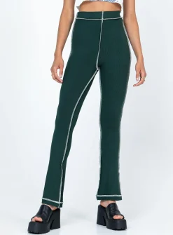 Princess Polly Presley Pants Green Flash Sale