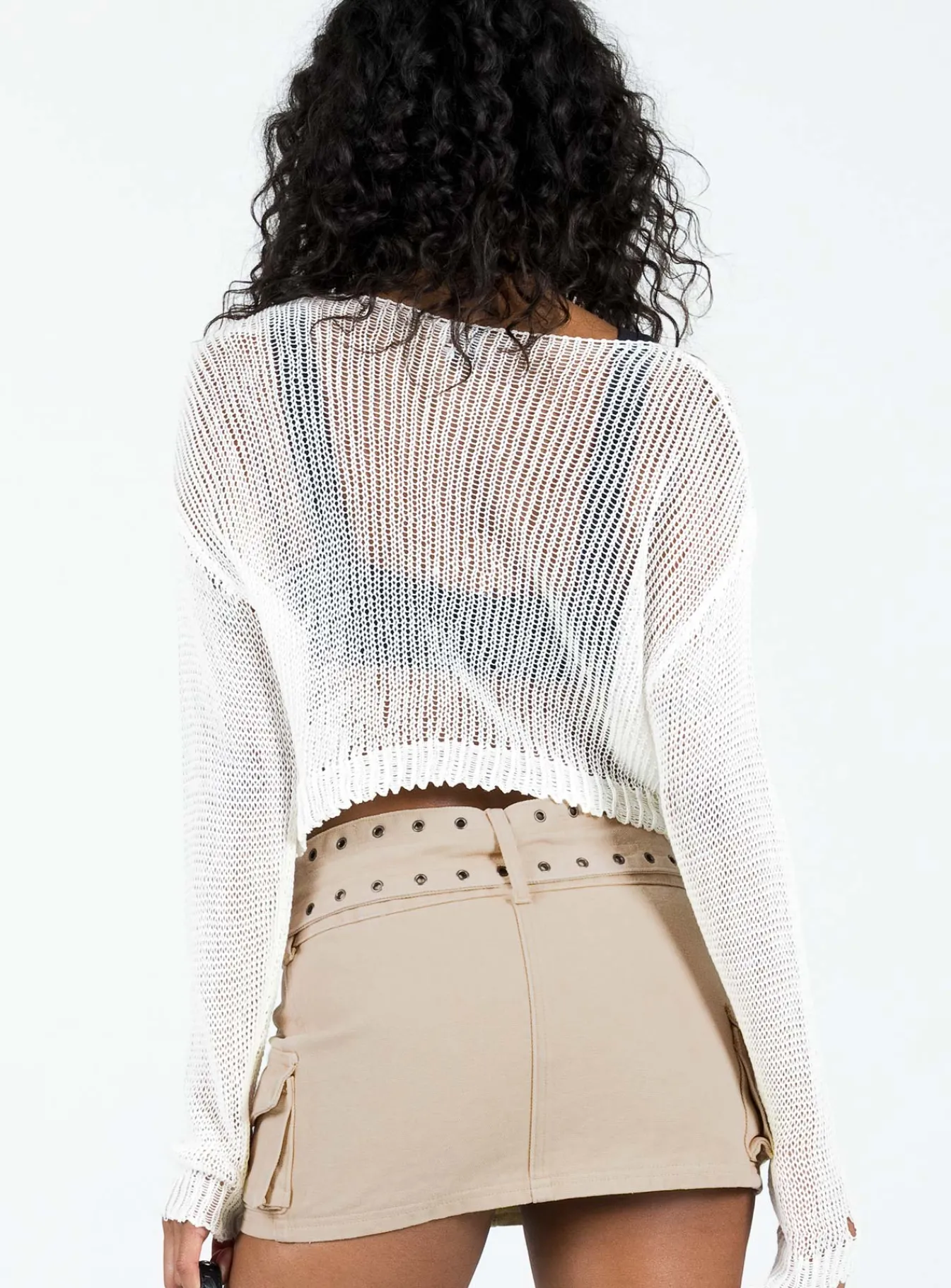 Princess Polly Priestley Knit Sweater White Store