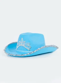 Princess Polly Princess Cowgirl Hat  Blue Best Sale