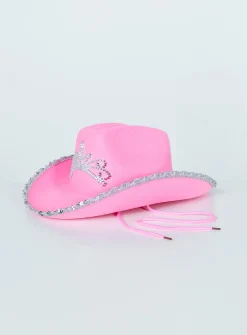 Princess Polly Princess Cowgirl Hat   Pink Discount
