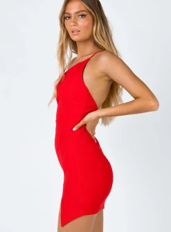 Princess Polly Priya Mini Dress Red Cheap
