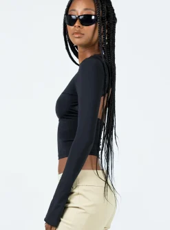 Princess Polly Prospect Top Black Fashion