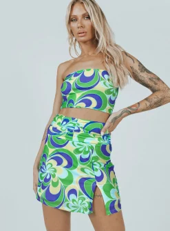 Princess Polly Public Desire Mini Skirt  Multi Discount