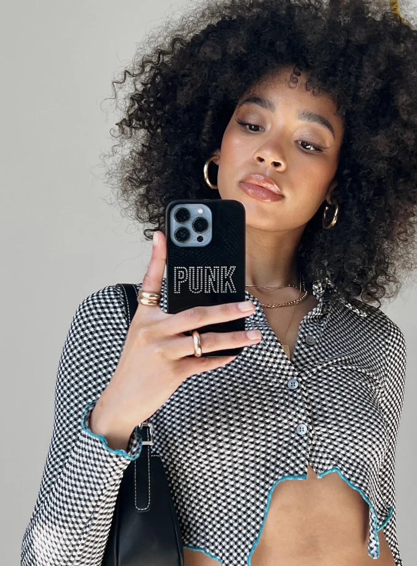 Princess Polly Punk Iphone Case Black New