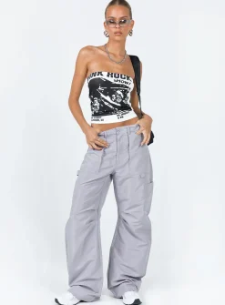 Princess Polly Punk Rock Strapless Top White Clearance