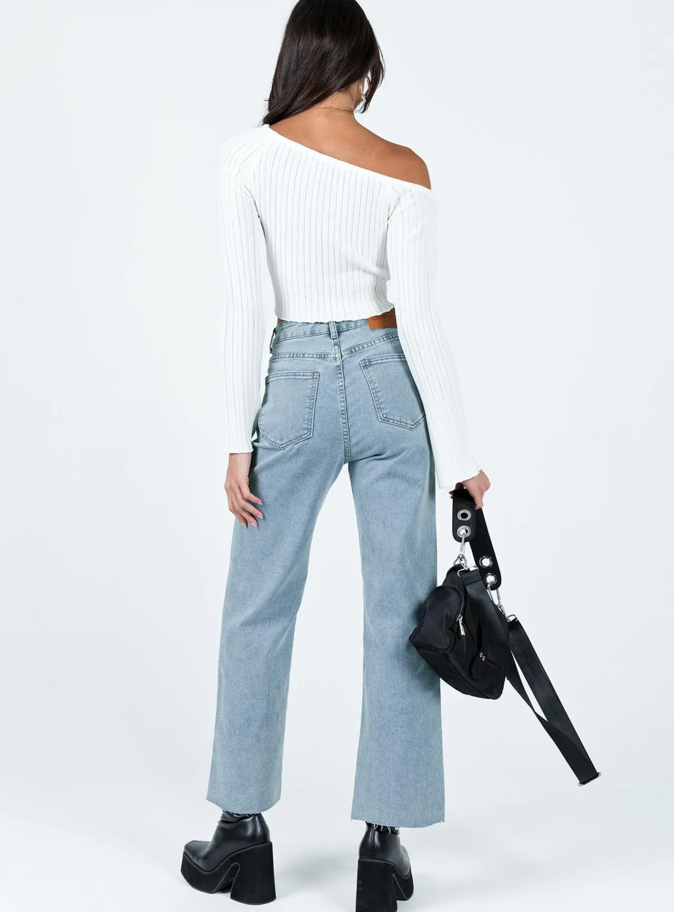 Princess Polly Pyrene Straight Leg Jeans Mid Wash Denim Online