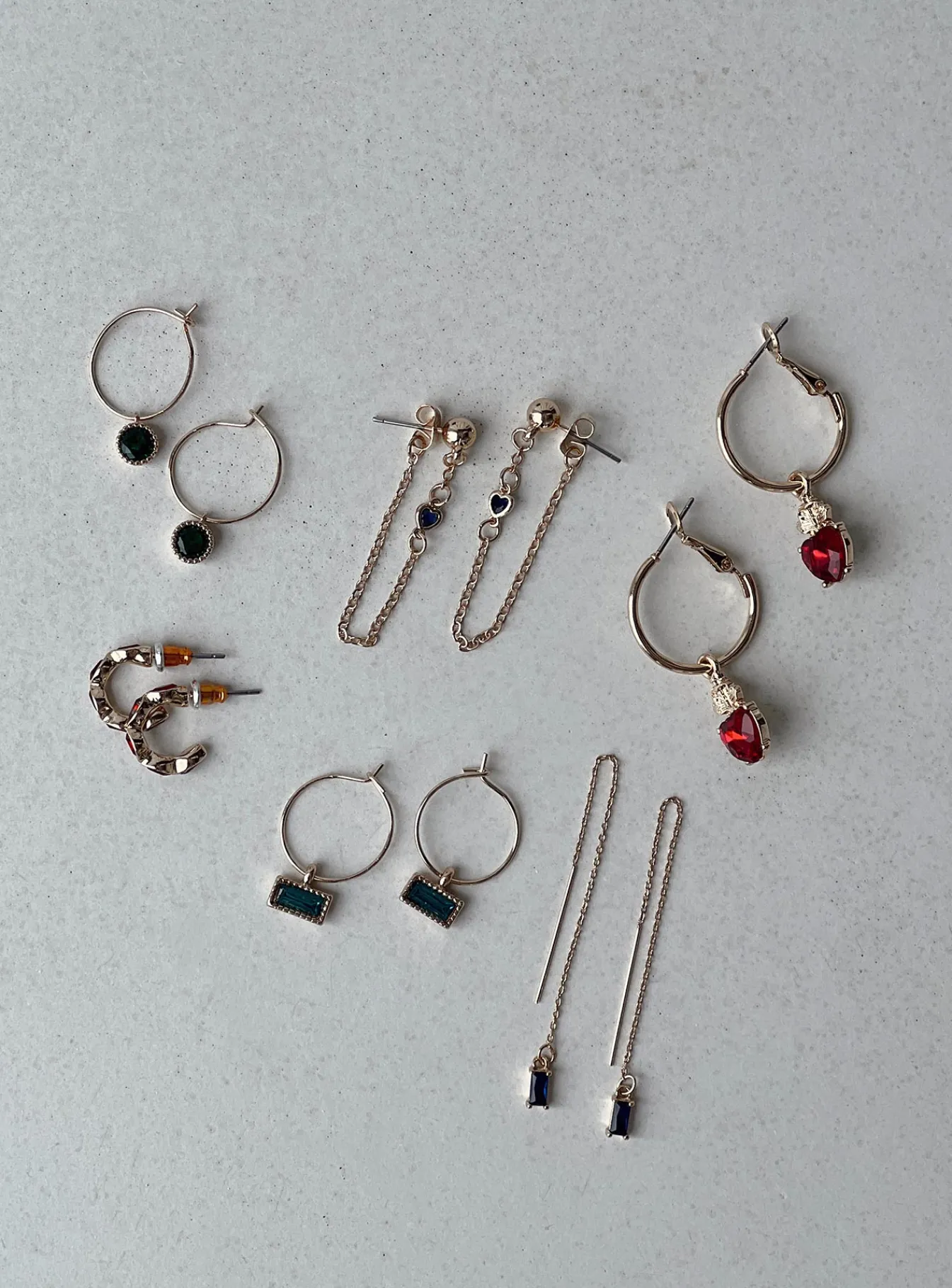 Princess Polly Queen Of Charms Earring Pack Gold Cheap