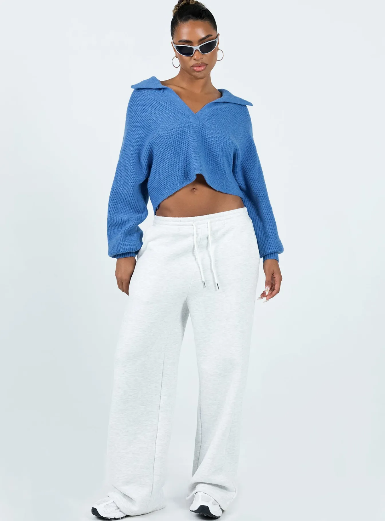 Princess Polly Quinten Sweater Blue Online