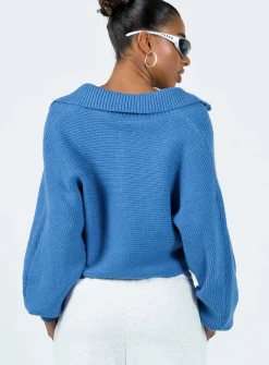 Princess Polly Quinten Sweater Blue Online