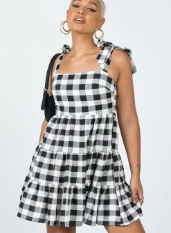 Princess Polly Rae Mini Dress/ White   Black Shop