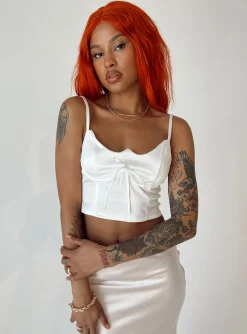 Princess Polly Rafael Top  White Shop