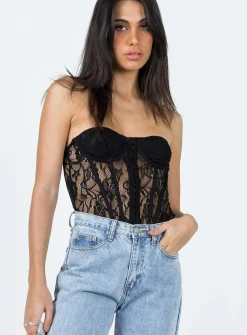 Princess Polly Rafferty Strapless Bodysuit Black Online