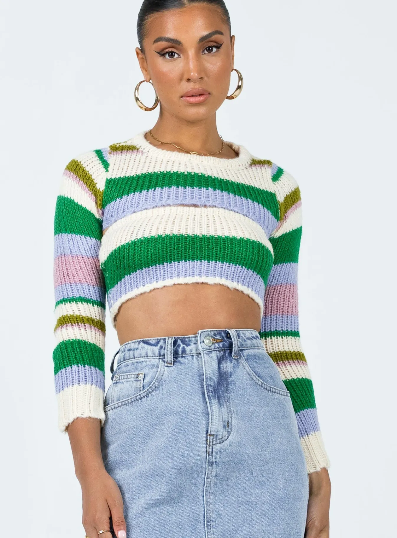 Princess Polly Ragetti Stripe Bolero Multi Sale