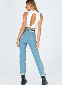 Princess Polly Ragged Priest Cougar Jean   Denim Sale