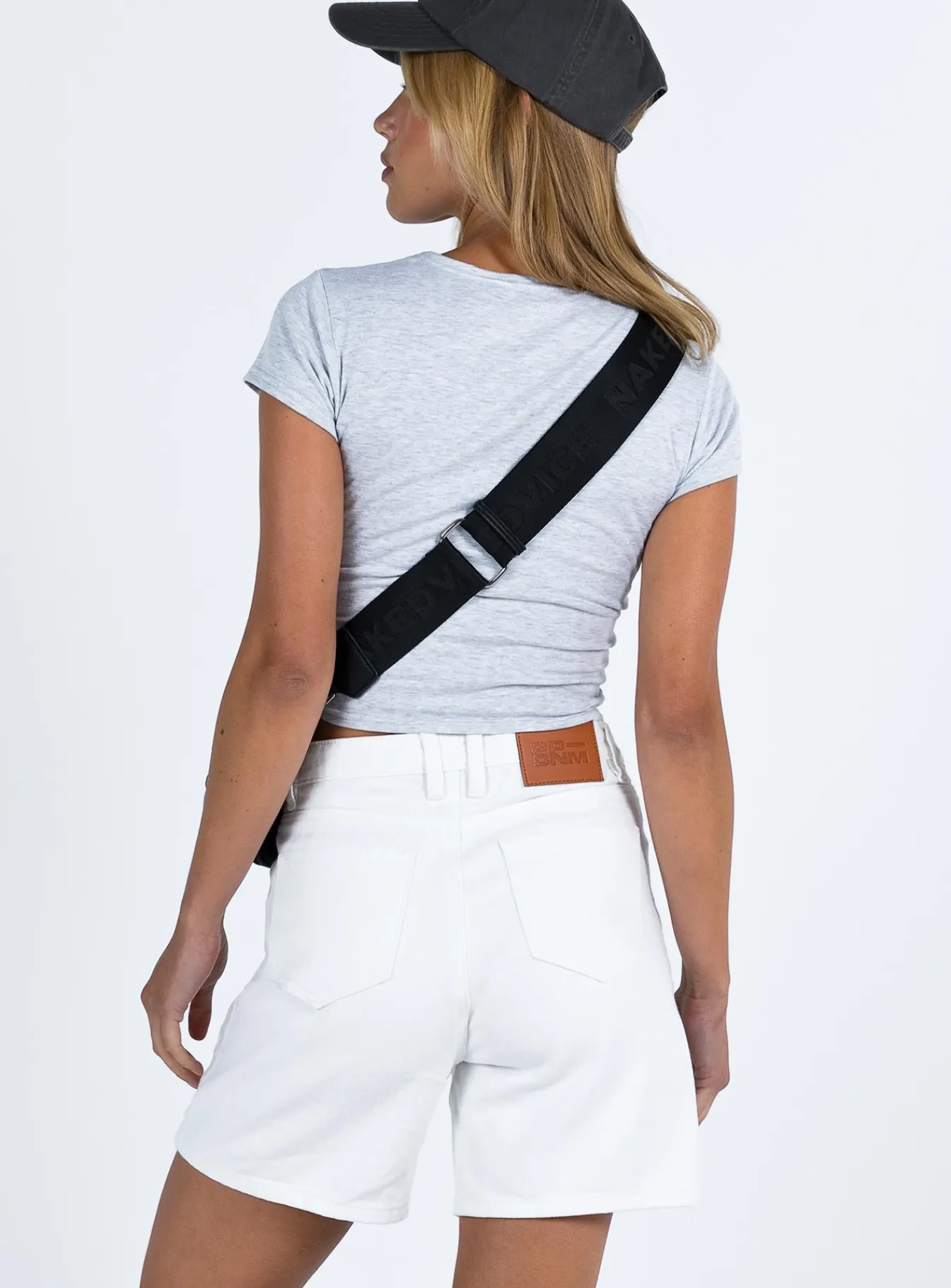 Princess Polly Ragina Longline Denim Shorts White Online