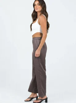 Princess Polly Rainford Pants Mocha Clearance