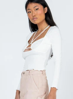 Princess Polly Ramiro Long Sleeve Top White Cheap