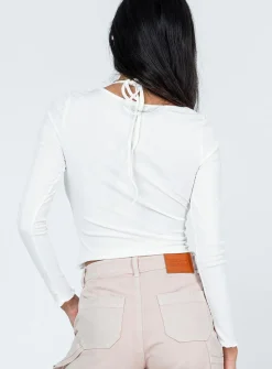 Princess Polly Ramiro Long Sleeve Top White Cheap