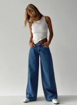 Princess Polly Ramos Low Rise Jeans  Denim Cheap