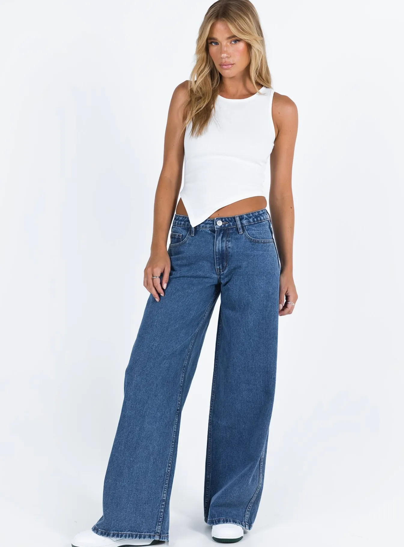 Princess Polly Ramos Low Rise Jeans Denim Cheap
