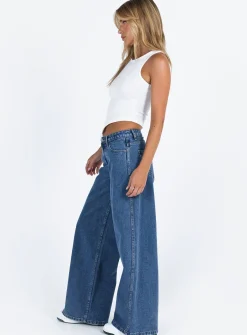 Princess Polly Ramos Low Rise Jeans Denim Cheap