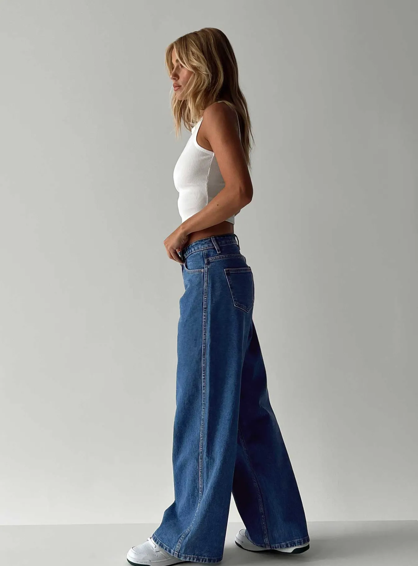 Princess Polly Ramos Low Rise Jeans Denim Cheap