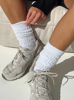 Princess Polly Ramos Socks White Cheap
