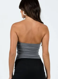 Princess Polly Raney Bodysuit  Grey Fashion