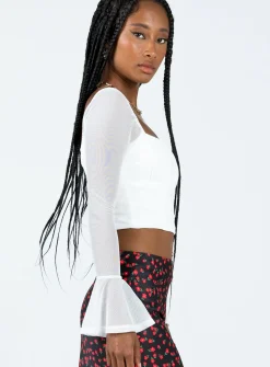 Princess Polly Rankin Long Sleeve Top White Best Sale