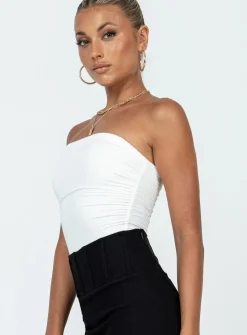 Princess Polly Rashad Strapless Bodysuit White Outlet