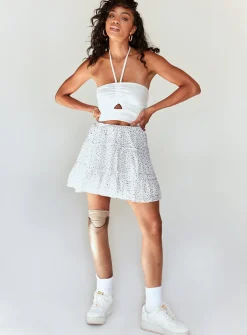 Princess Polly Rasmus Mini Skirt White Shop