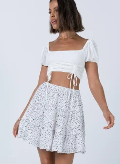 Princess Polly Rasmus Mini Skirt White Shop