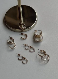 Princess Polly Ratana Earring Pack  Gold Best Sale