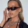 Princess Polly Rave On Sunglasses  Burgundy Hot