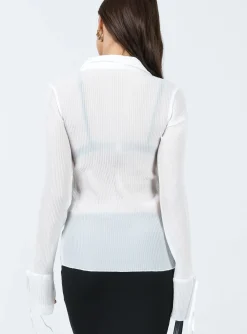 Princess Polly Ravil Shirt White Outlet