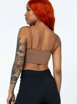 Princess Polly Rayne Top  Brown Best