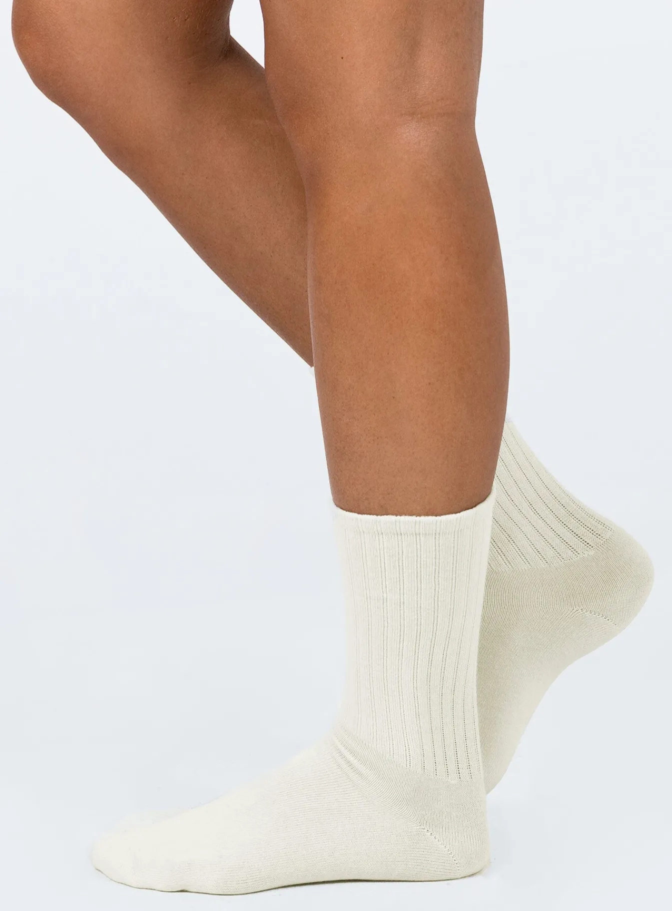 Princess Polly Ready Player One Socks Cream Clearance